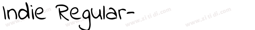 Indie Regular字体转换